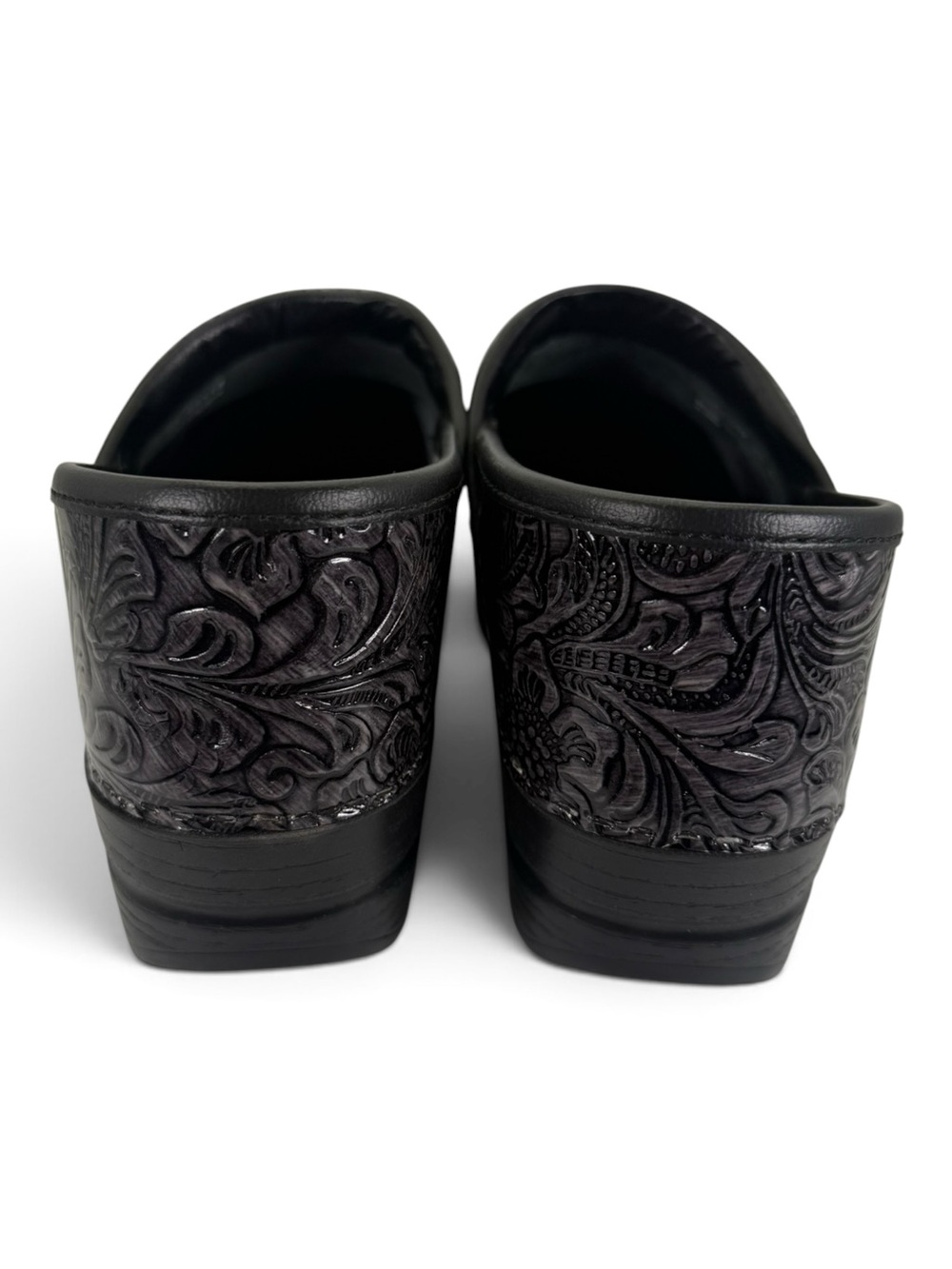 NEW Dansko Embossed Floral Leather Clogs Size 39 - Picture 7 of 7